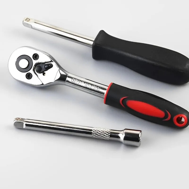 Kit Chaves Reversíveis com Soquetes - 46 Peças + Maleta