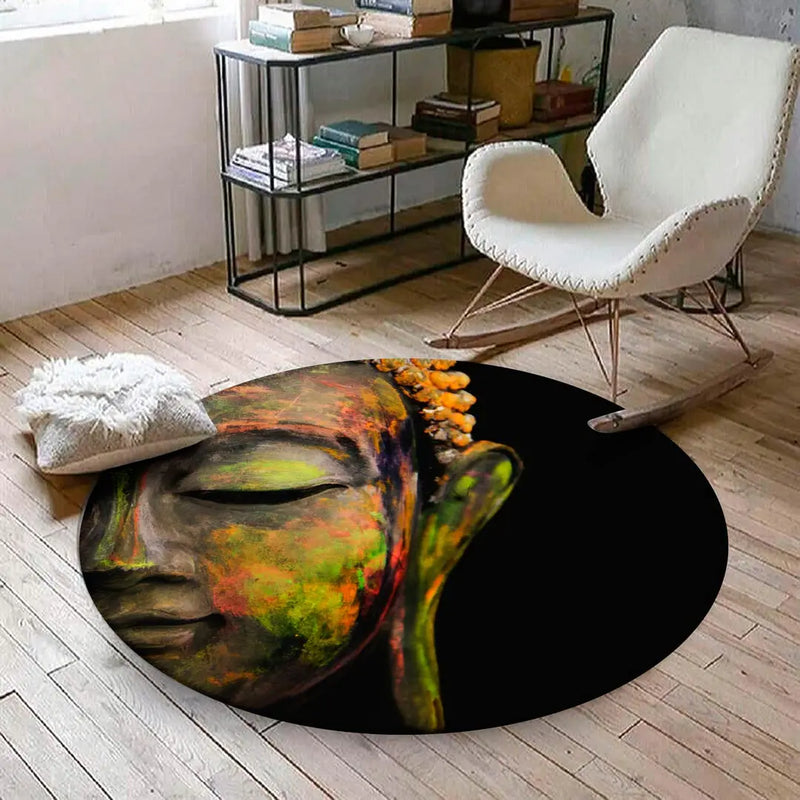 Tapete Redondo Decorativo - Estilo Moderno