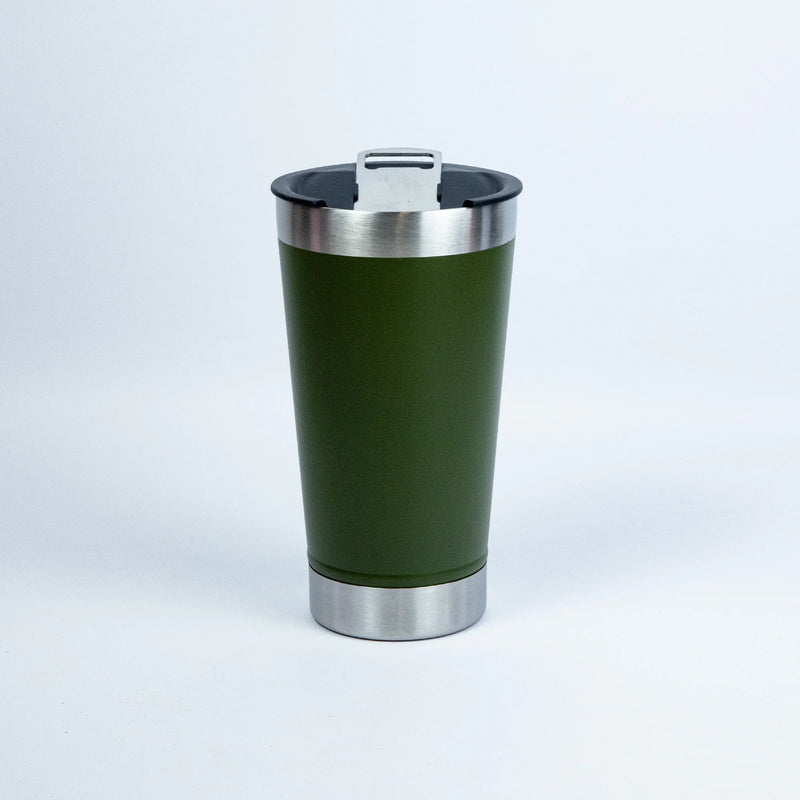 Copo Térmico 473ml com Luz, Abridor e Tampa Inox – Bebidas Quentes ou Geladas