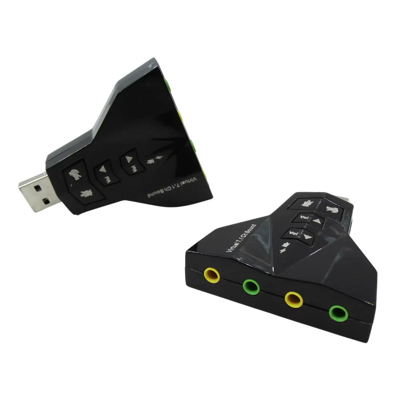Placa de Som Externa USB 3D 7.1 - Modelo T1