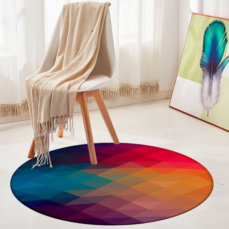 Tapete Redondo Decorativo - Estilo Moderno