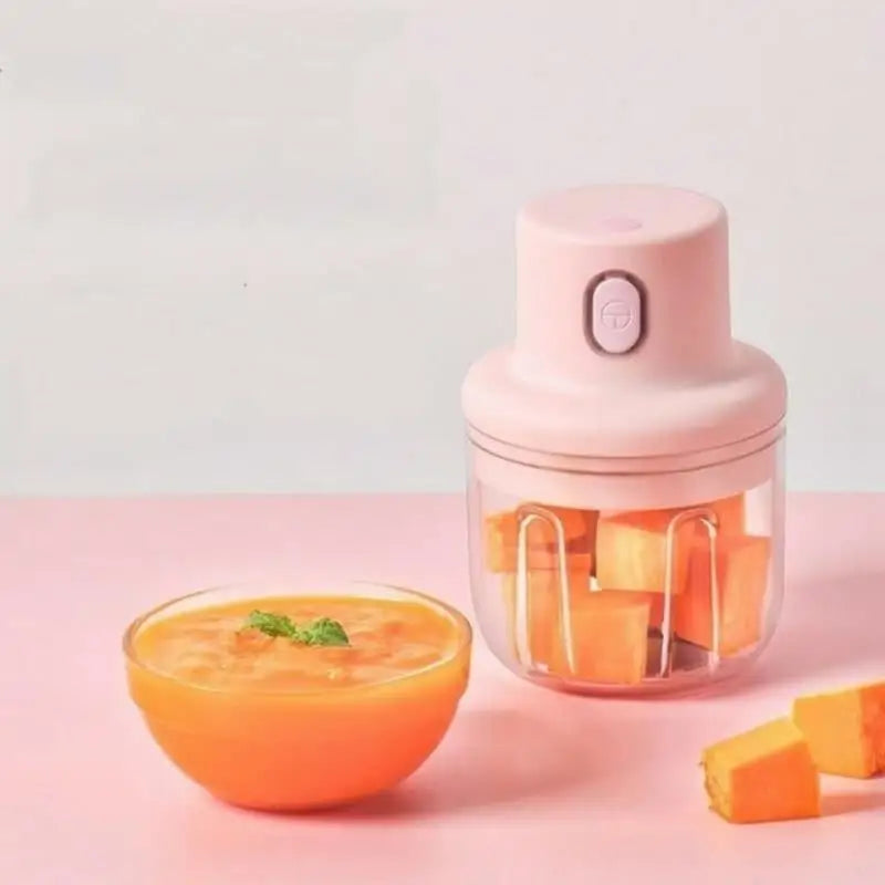 Mini Processador Elétrico Recarregável 250ml – Triturador Sem Fio