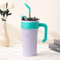 Copo Térmico 860ml com Alça, Canudo e Bico – Praticidade e Conforto em Cada Gole