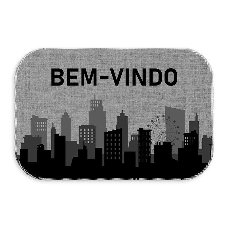 Capacho Borrachado Moderno para Porta de Entrada - Várias Estampas