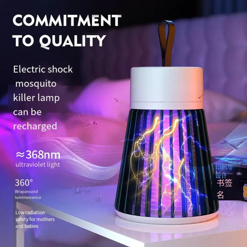 Lâmpada Elétrica Mata-Mosquitos UV LED – Estilo Abajur
