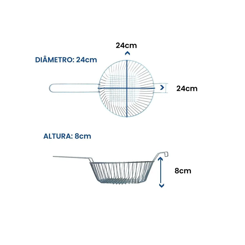 Fritadeira Elétrica Industrial Redonda 5L – 220V