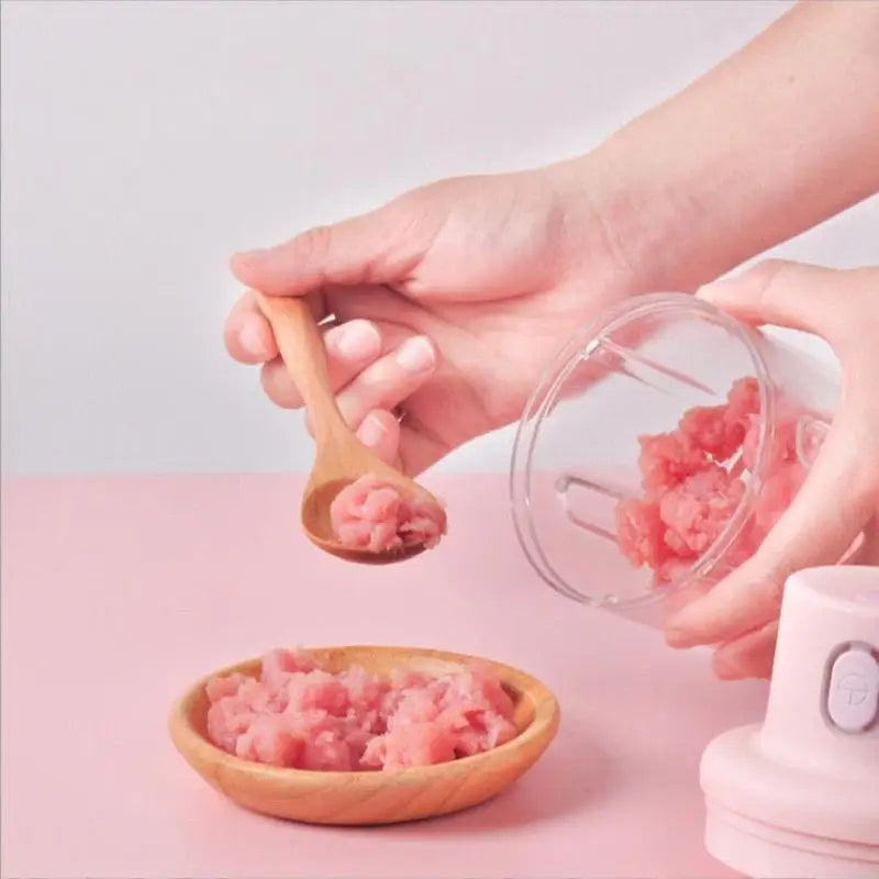 Mini Processador Elétrico Recarregável 250ml – Triturador Sem Fio