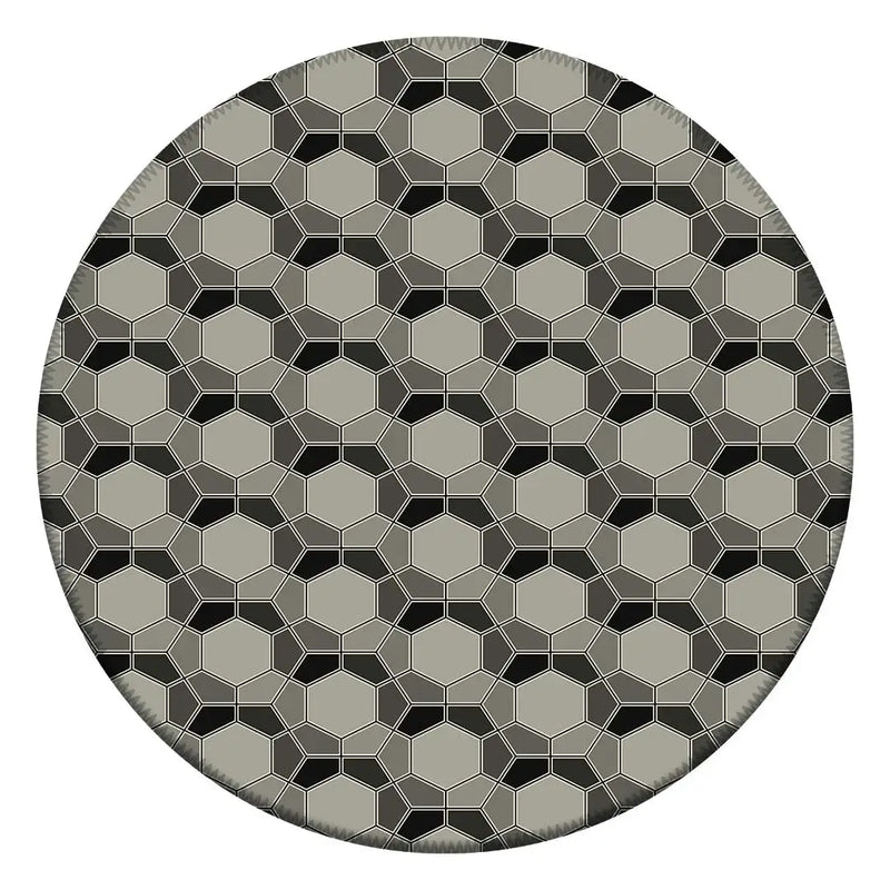 Tapete Redondo Decorativo - Estilo Moderno