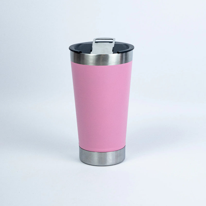 Copo Térmico 473ml com Luz, Abridor e Tampa Inox – Bebidas Quentes ou Geladas