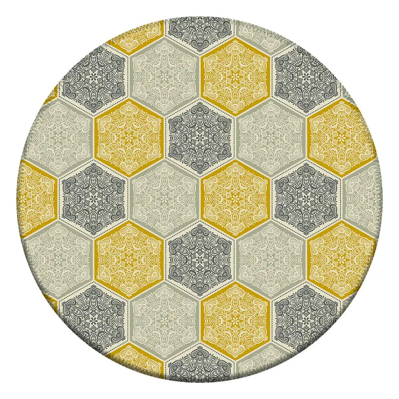 Tapete Redondo Decorativo - Estilo Moderno