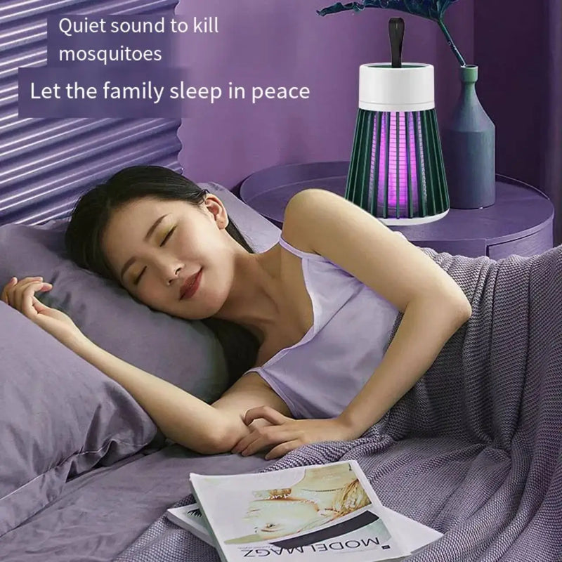Lâmpada Elétrica Mata-Mosquitos UV LED – Estilo Abajur