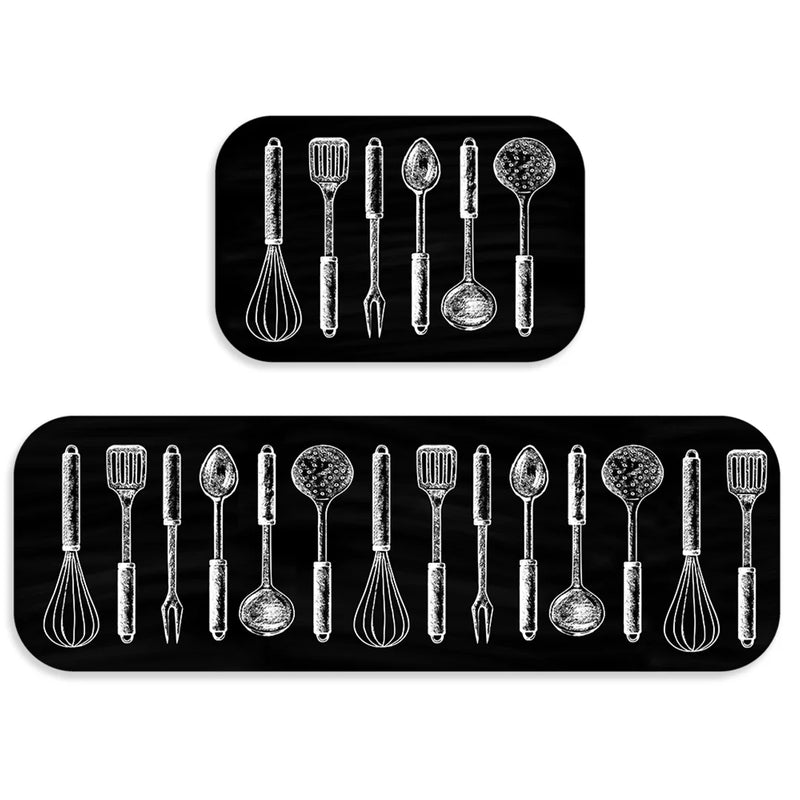 Kit 2 Tapetes para Cozinha – Antiderrapante e Resistente