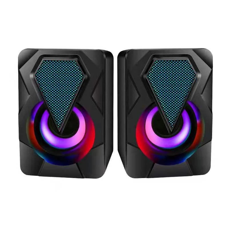 DAFUSHOP - Kit com 2 Caixas de Som Multimídia Digital USB para Computador e Notebook 2.0 - Alta Qualidade - Entrega Rápida