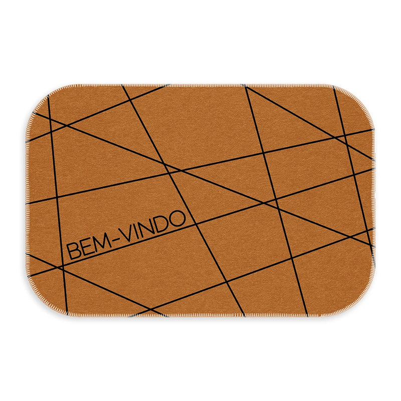 Capacho Borrachado Moderno para Porta de Entrada - Várias Estampas