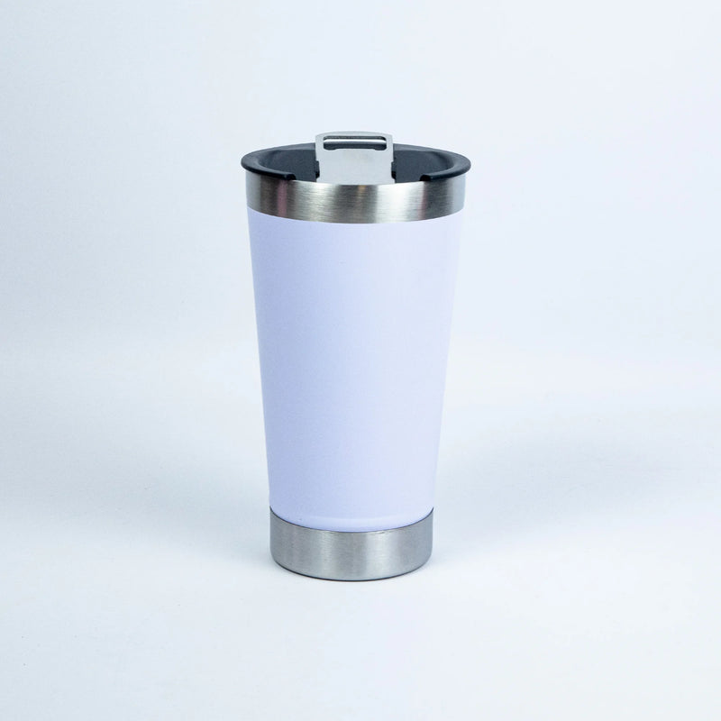 Copo Térmico 473ml com Luz, Abridor e Tampa Inox – Bebidas Quentes ou Geladas