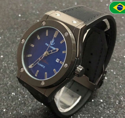 Relógio Pallyjane Masculino de Ponteiro Relogio dourado preto prata + Caixa a Pronta Entrega