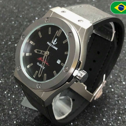 Relógio Pallyjane Masculino de Ponteiro Relogio dourado preto prata + Caixa a Pronta Entrega