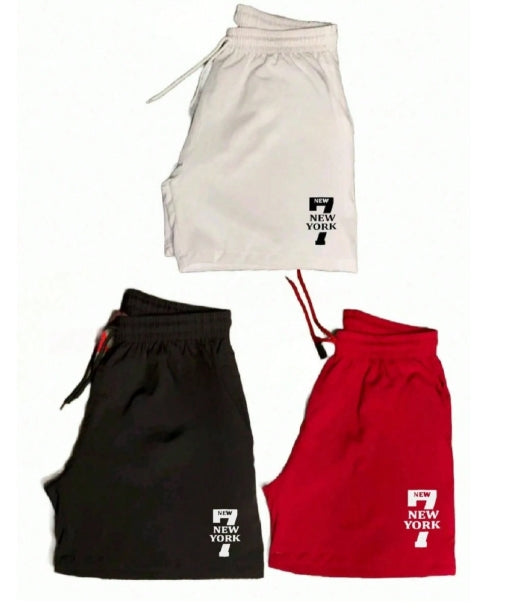 Kit com 3 Shorts Tactel Bermuda Praia Skate Trieno 7 NEW YORK - Conforto e Estilo em Dose Tripla!