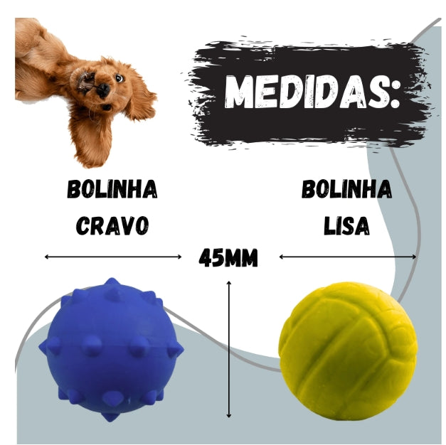 Kit 5 Brinquedos Pet para Cachorros de Pequeno Porte Ossinhos Bolinhas Pet.