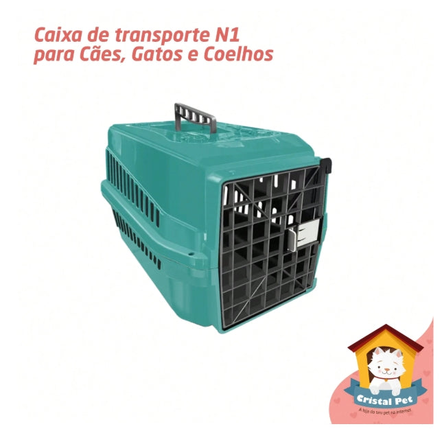 Caixa de Transporte N1 Para Cães, Cachorros e Gatos – Tamanho Pequeno