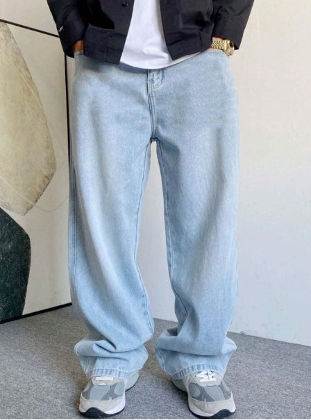 Calça Jeans Bag Balão Larga Corte Reto Carpenter UNISEX