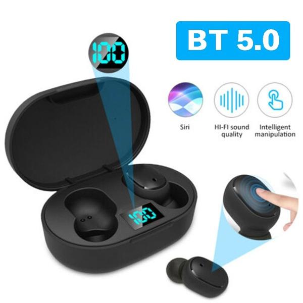 TWS Fones De Ouvido Bluetooth 5.3 Sem Fio Com Caixa De Carga Para Microfone Mãos Livres Redução De Ruídos