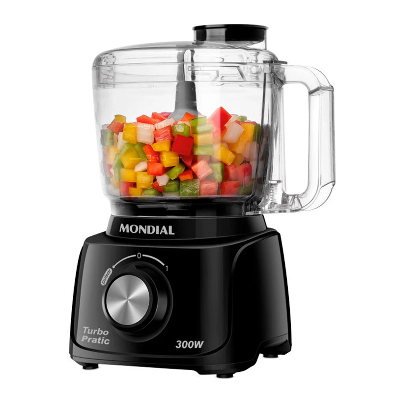 Mini Processador de Alimentos Mondial Turbo Pratic MP-16-B 300W – 127V