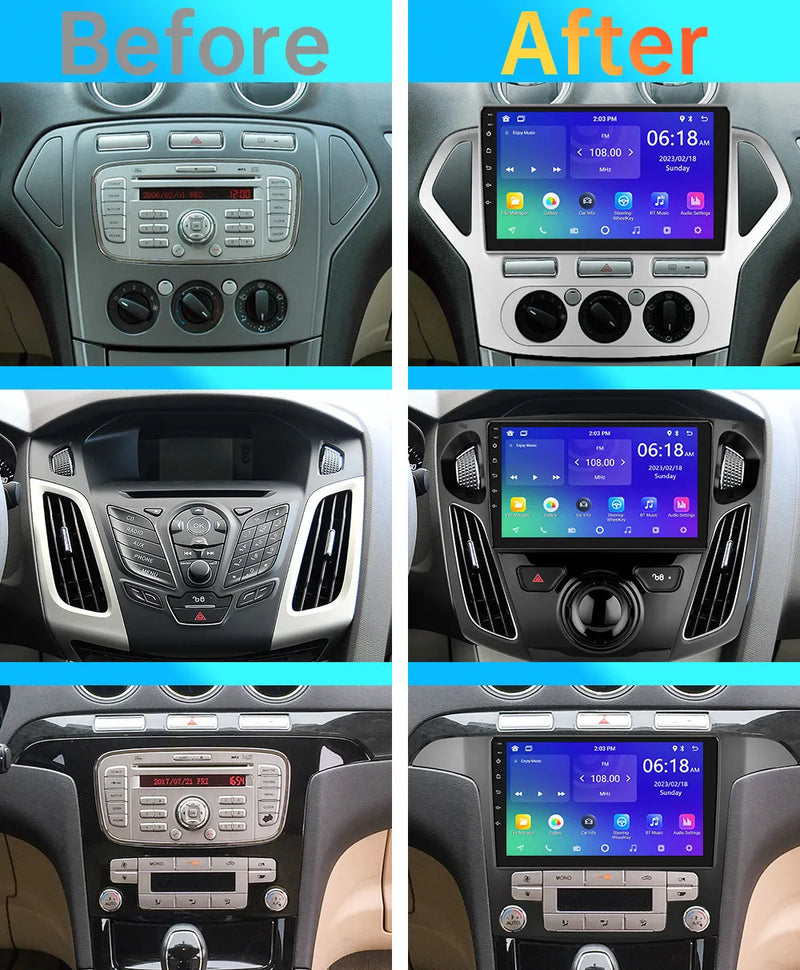 Central Multimídia CarPlay Android Auto 2DIN