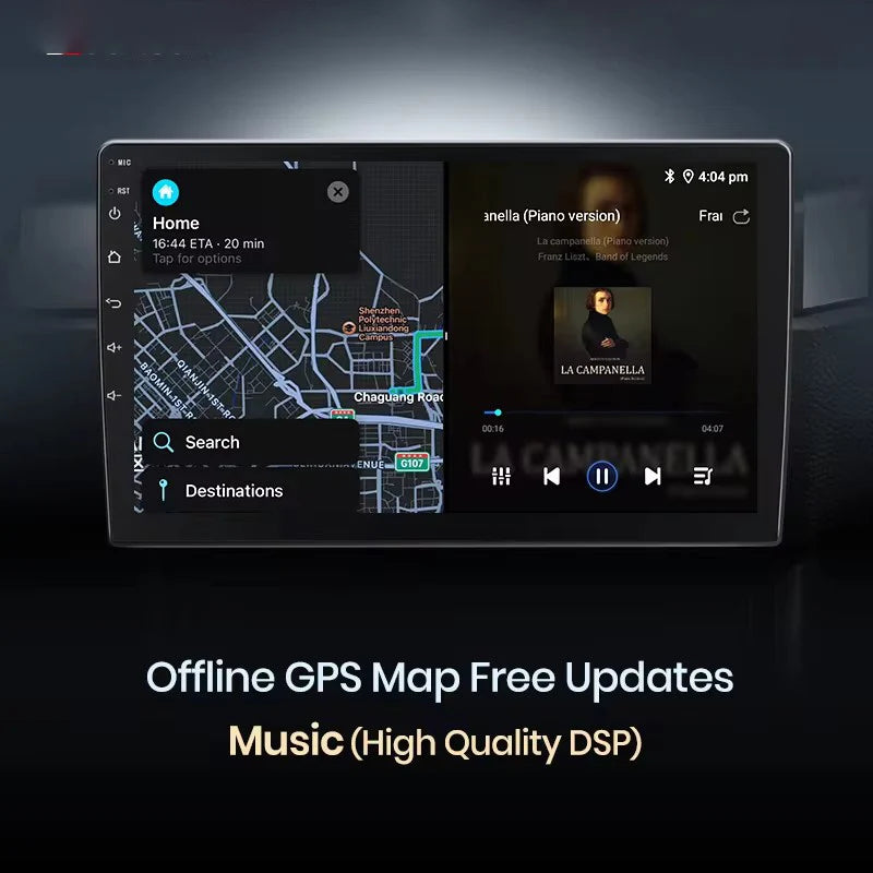 Central Multimídia CarPlay Android Auto 2DIN