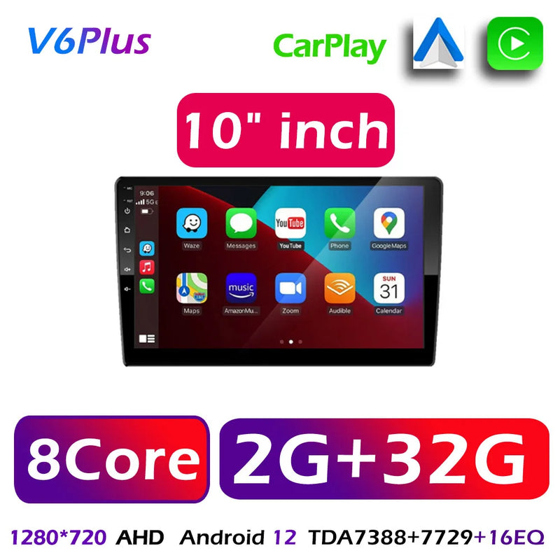 Central Multimídia CarPlay Android Auto 2DIN