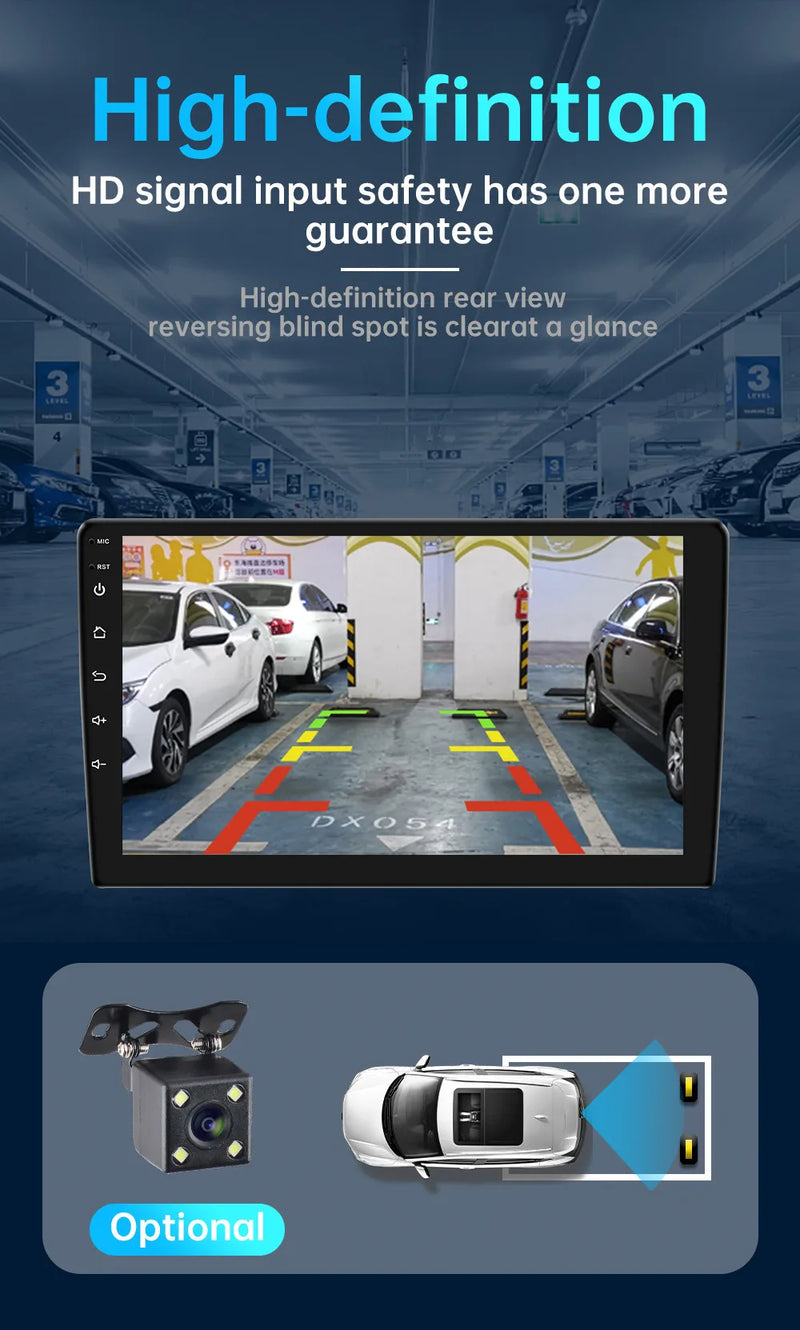 Central Multimídia CarPlay Android Auto 2DIN