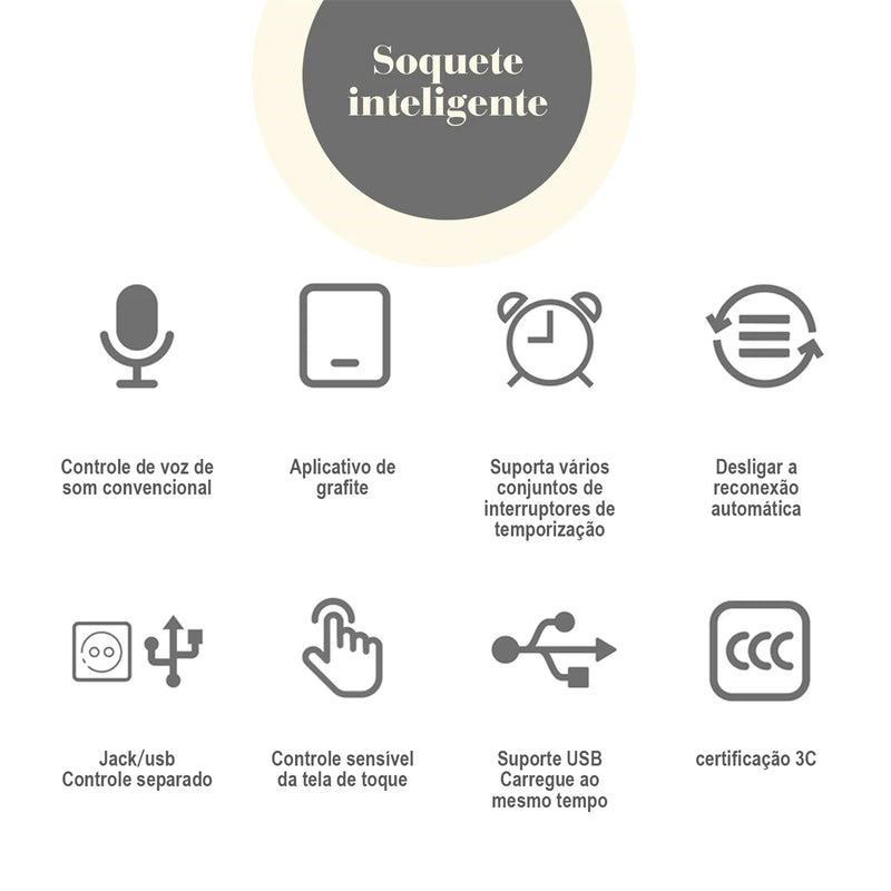 Interruptor e Tomada Smart WiFi – Compatível com Alexa e Tuya