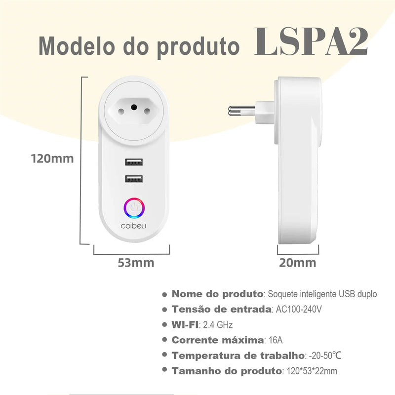 Interruptor e Tomada Smart WiFi – Compatível com Alexa e Tuya