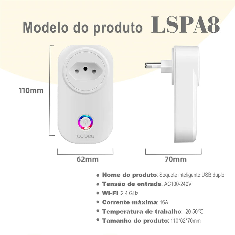 Interruptor e Tomada Smart WiFi – Compatível com Alexa e Tuya