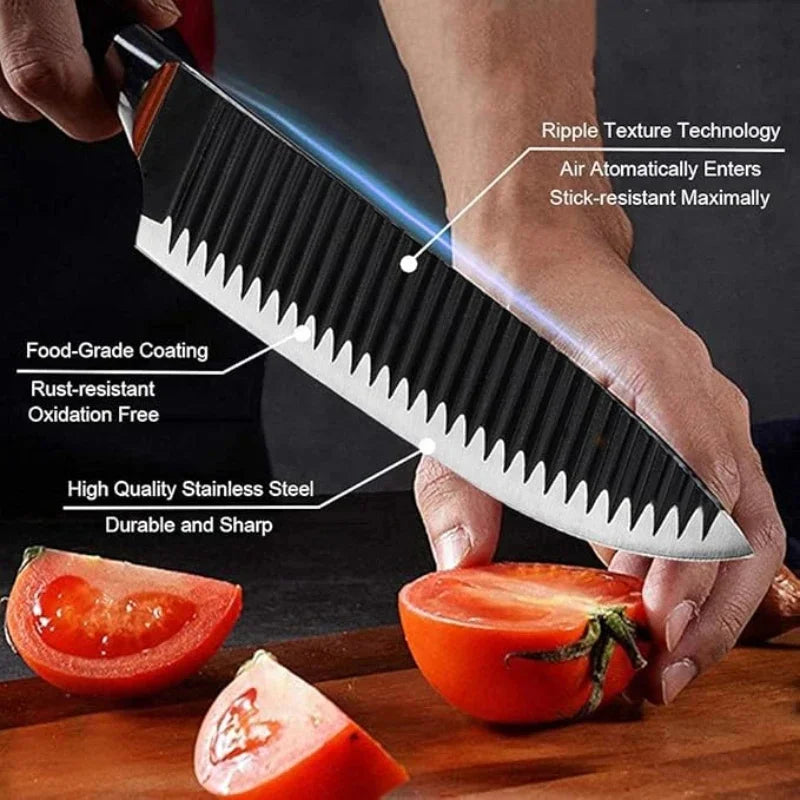 Conjunto de Facas 6 Peças - Black Wave Inox