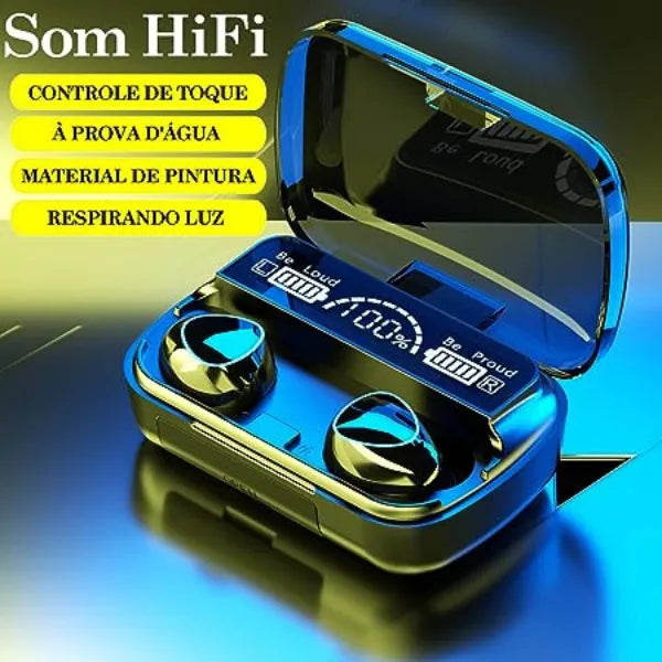 Fones de Ouvido Bluetooth M30 com Microfone