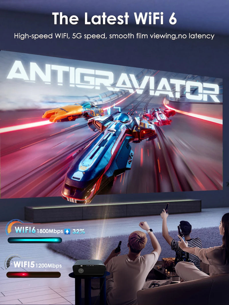 Projetor 4K UHD Android 11 Netflix Licenciado
