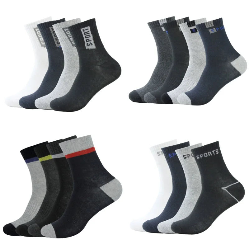 Kit 12 Pares de Meias Masculinas Esportivas