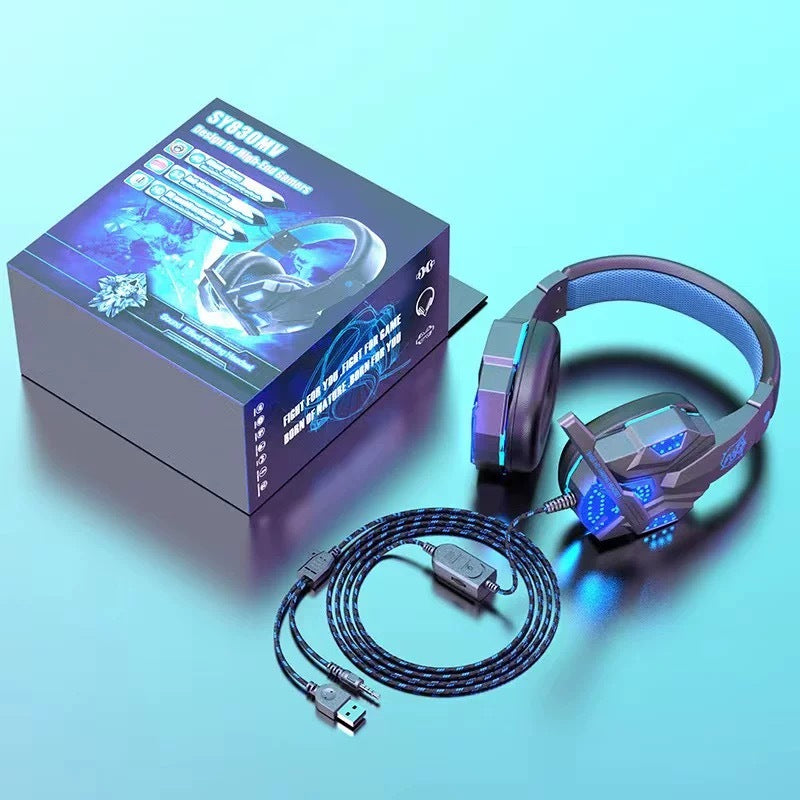 Headset Fone Gamer de ouvido com microfone Para PC Computador Celular, Headphone com fio-SY830MV